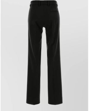 PT Torino Stretch Wool Jodie Tailored Pant Belt Loops - Black