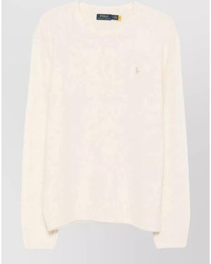Polo Ralph Lauren Crew Neck Long Sleeve Knit Pullover - Natural