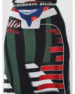 OTTOLINGER Printed High-Rise Mesh Maxi Skirt - Multicolour