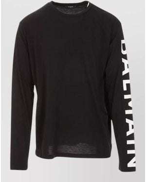 Balmain Cotton T-Shirt - Black