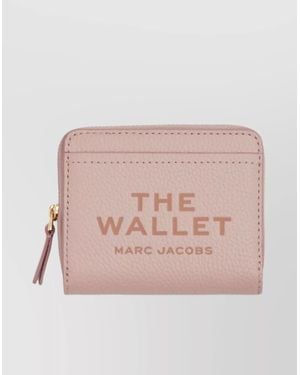 Marc Jacobs Leather Pebbled Compact Wallet - Pink