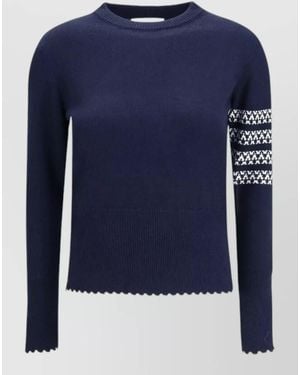 Thom Browne Wool Sweatshirt - Blue