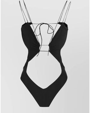Amazuìn Cutout One-Piece Swimsuit - Black