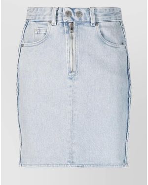 Isabel Marant Denim High-Rise Midi Skirt - Blue
