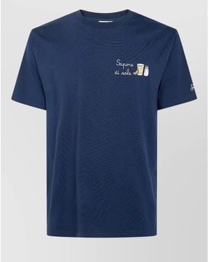 MC2 Saint Barth Portofino Tequila Graphic Crew Neck T Shirt - Blue