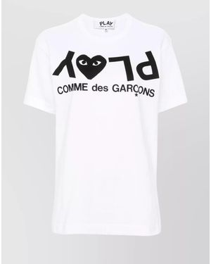 Comme des Garçons Cotton Logo Print T-Shirt - White