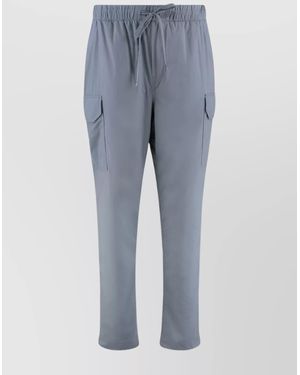 Canada Goose Elastic Waistband Cargo Pants With Mesh Lining - Blue