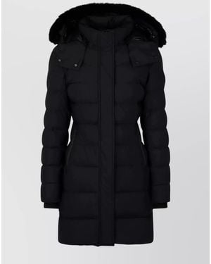 Moose Knuckles Quilted Hooded Puffer Parka - Black