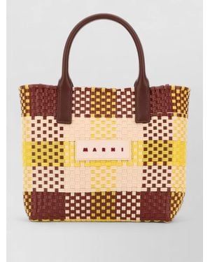 Marni Polypropylene Tote Bag Dual Top Handles - Multicolor