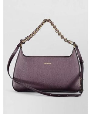 Coccinelle Leather Shoulder Bag - Purple