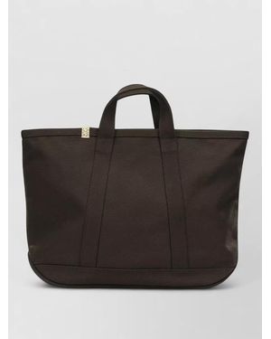 Visvim Canvas Rime Tote M Top Handle Bag - Black
