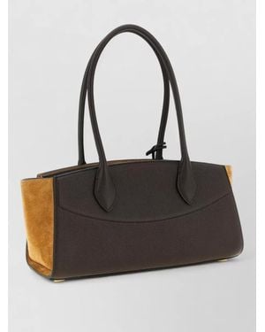 Ferragamo The Studio Soft Medium Leather Tote Bag - Black