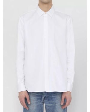 Saint Laurent Cotton Slim-Fit Shirt - White