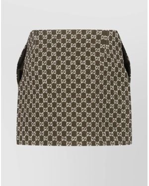 Gucci Midi And Knee Length Skirt Design - Gray
