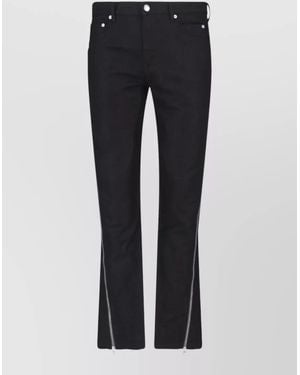 Rick Owens Straight Leg Denim Jeans Belt Loops - Blue