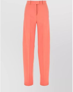 The Attico High-Rise Wide-Leg Tailored Pants - Pink