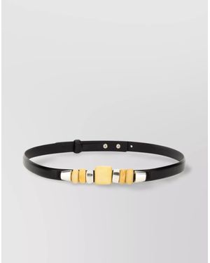 Isabel Marant Leather Raissa Belt - Metallic