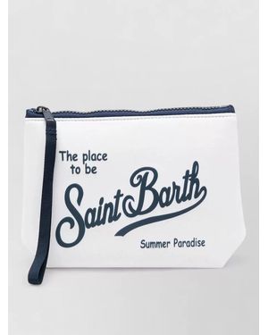 MC2 Saint Barth Scuba Pouch Beach Club Logo Strap - White