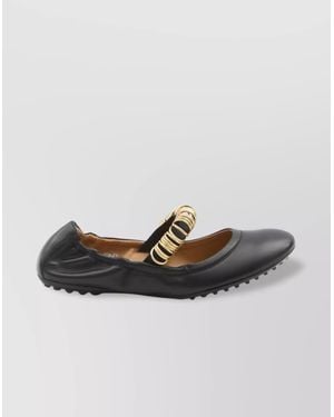 【TOD'S】BALLET FLATS WITH EYELETS●XXW0HI0JJ10U1OB999 BROWN Tod's BALLET FLATS WIT EYELETS (XXW0HI0JJ10U1O) – LOZURI®
