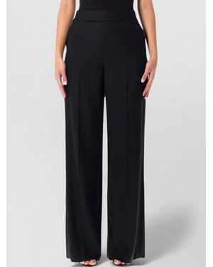 Ralph Lauren Barnet Wool Barathea Tuxedo Trousers - Black
