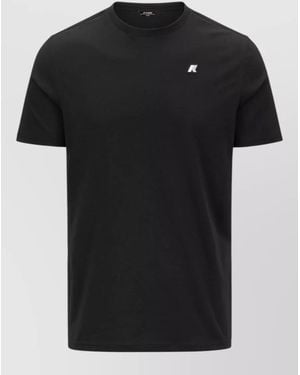 K-Way Cotton Slim-Fit Short-Sleeve T-Shirt - Black