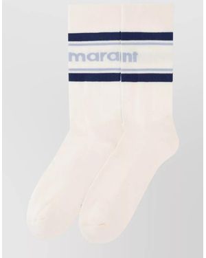 Isabel Marant Logo Socks - Blue