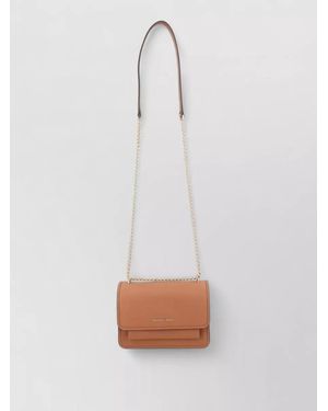 Michael Kors Crossbody Bag Adjustable Strap And Chain - White