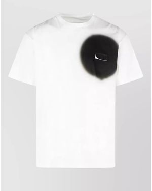 MM6 by Maison Margiela Cotton Spray Print T-Shirt - White