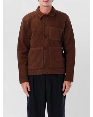Universal Works Wool Single Breasted Coat - Brown