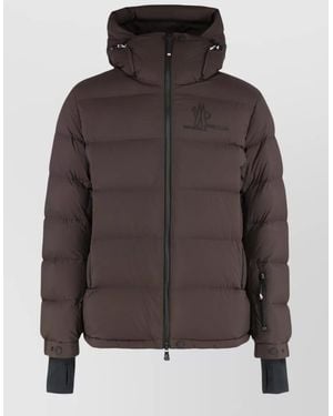 Moncler Isorno Ski Hooded Down Jacket - Brown