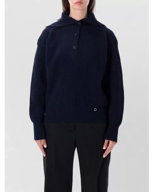 Stella McCartney Recycled Cashmere Rib High Neck Jumper - Blue
