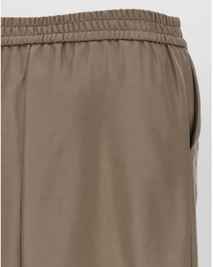 Nude High-Rise Pants - Brown