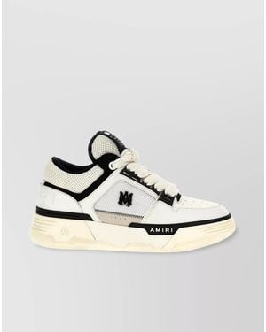 Amiri 'Padded Collar' Trainers With Perforated Toe - Metallic