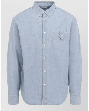 Celine Loose Cotton Shirt - Blue