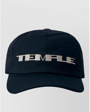 Rick Owens Embroidered Baseball Cap Contrasting Detail Visor - Blue