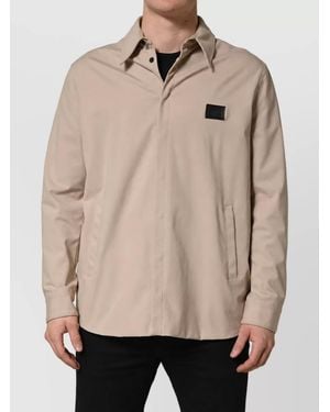 Dolce & Gabbana Cotton Overshirt Jacket - Natural