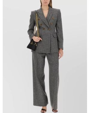 Vivienne Westwood "Lauren" Wide Leg High Waist Pants - Gray