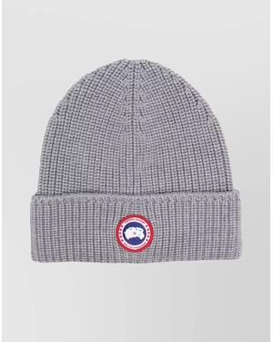 Canada Goose Ribbed "Toque" Beanie - Grey