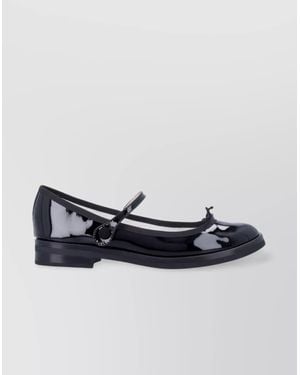 Repetto Leather Ballerina Shoes - Blue