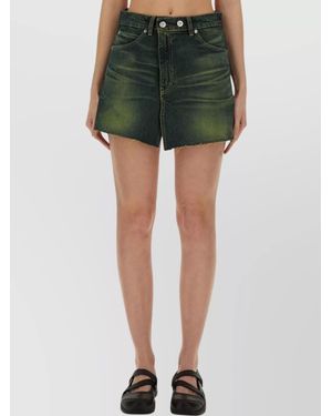 Our Legacy Denim Mini Skirt - Green