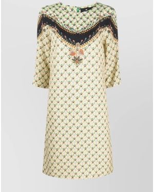 Etro Midi Dress - Metallic