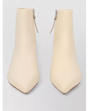 Aeyde Leather Ankle Boots - Natural
