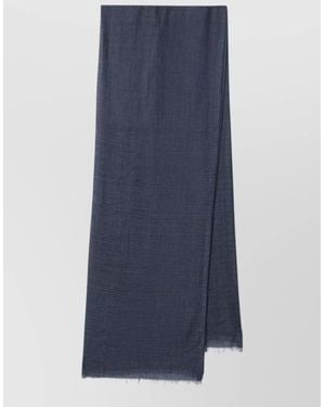 Loro Piana Cashmere And Silk Scarf - Blue
