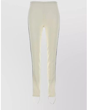 Prada Polyester Side Stripe Leggings - White