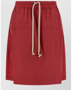 Rick Owens Polyester Knee-Length Shorts - Red