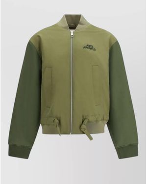 Axel Arigato Ribbed Bomber Jacket - Green