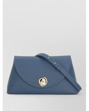 Coccinelle Pebbled Leather Shoulder Clutch Tone - Blue