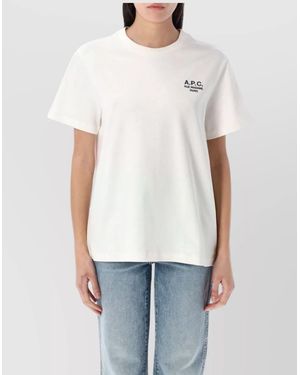 A.P.C. Ribbed Cotton Jersey T-Shirt - White