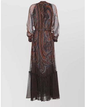 Etro Silk Printed Maxi Dress - Multicolour