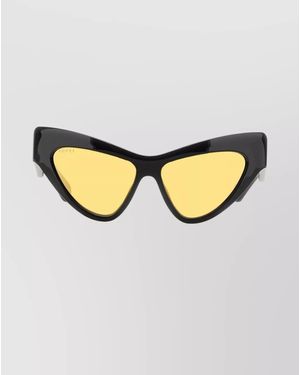 Gucci Stylish Cat Eye Sunglasses With Tinted Lenses - Metallic
